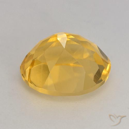 9,17 ctw natürlicher gold-orange Citrin, Oval, VVS-VS
