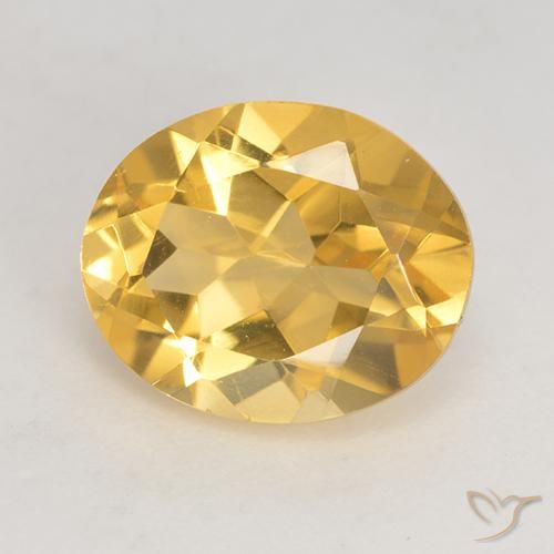 3.23ct Natürlicher Golden Citrin, Oval, VVS-VS