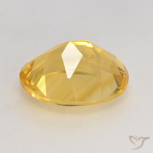 9,17 ctw natürlicher Golden Citrin, Oval, VVS-VS