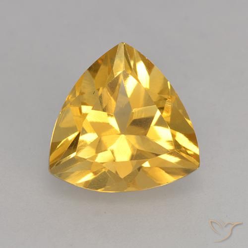 2.26ct Natürlicher Mittleres Gold Citrin, Trillion, VVS-VS