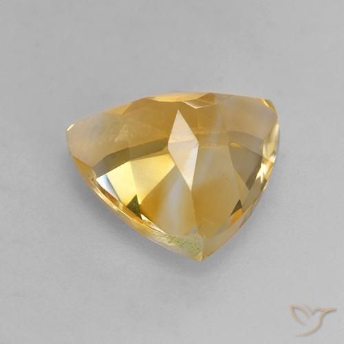 9,17 ctw natürlicher Tiefes Goldorange Citrin, Trillion, VVS-VS