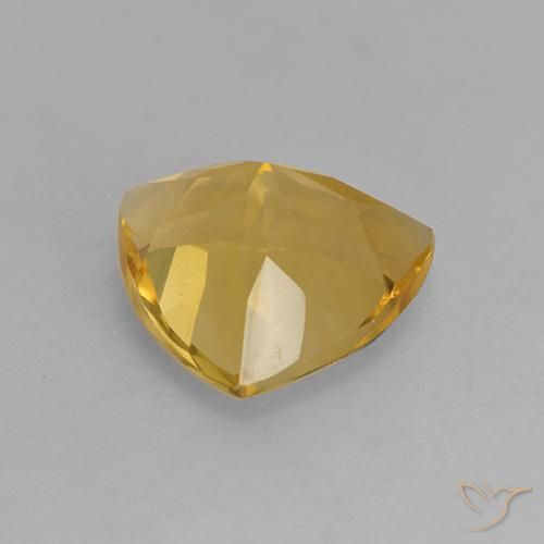 9,17 ctw natürlicher gold-orange Citrin, Trillion, VVS-VS