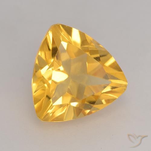 9,17 ctw natürlicher Mittelgold Citrin, Trillion, VVS-VS