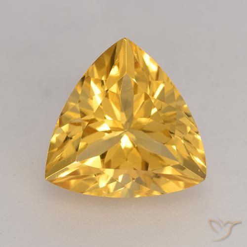 2.24ct Natürlicher Mittelgold Citrin, Trillion, VVS-VS