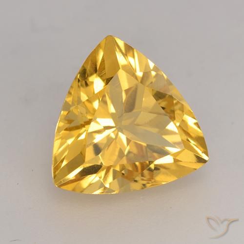 9,17 ctw natürlicher Mittelgold Citrin, Trillion, VVS-VS