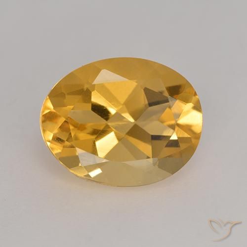 3.14ct Natürlicher Orange-Gold Citrin, Oval, VVS-VS