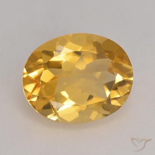 3.17ct Natürlicher Orange-Gold Citrin, Oval, VVS-VS