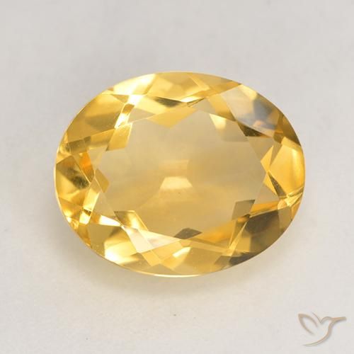 3.06ct Natürlicher Mittleres Gold Citrin, Oval, VVS-VS