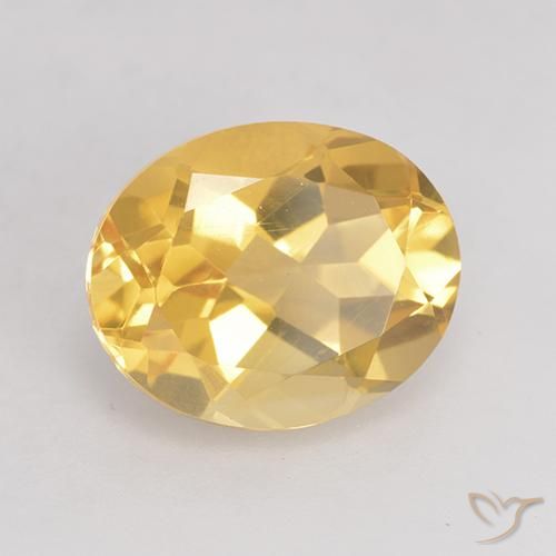 9,17 ctw natürlicher gold-orange Citrin, Oval, VVS-VS