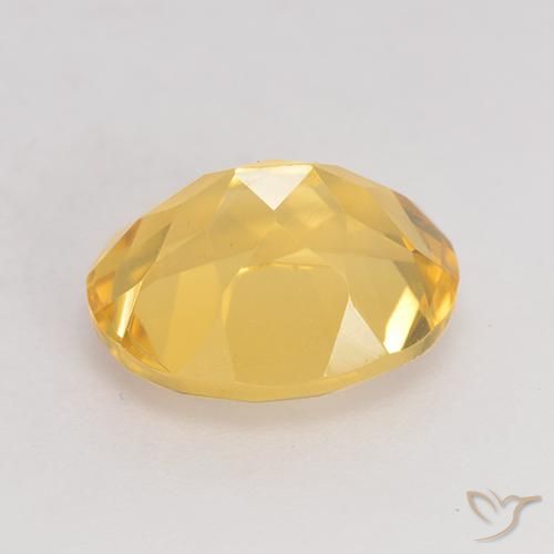 9,17 ctw natürlicher gold-orange Citrin, Oval, VVS-VS