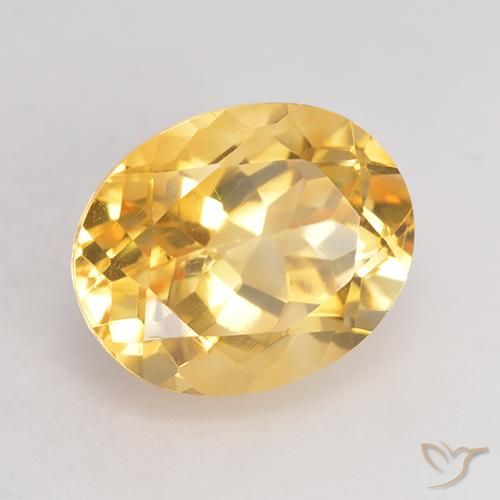 9,17 ctw natürlicher Mittleres Gold Citrin, Oval, VVS-VS