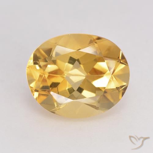 3.33ct Natürlicher Golden Citrin, Oval, VVS-VS