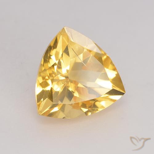 9,17 ctw natürlicher Mittleres Gold Citrin, Trillion, VS