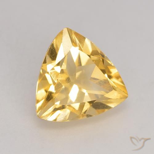 9,17 ctw natürlicher Mittleres Gold Citrin, Trillion, VS