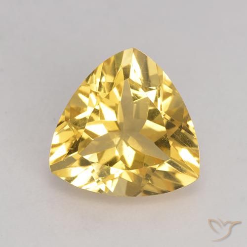 2.13ct Natürlicher Mittleres Gold Citrin, Trillion, VS