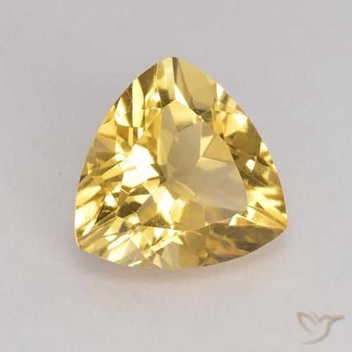 9,17 ctw natürlicher Mittleres Gold Citrin, Trillion, VS