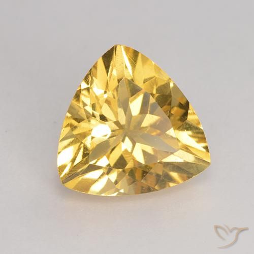 9,17 ctw natürlicher Mittleres Gold Citrin, Trillion, VS