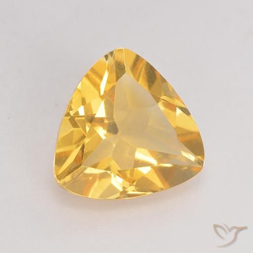 9,17 ctw natürlicher Mittleres Gold Citrin, Trillion, VS