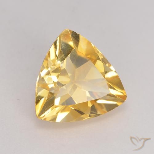 9,17 ctw natürlicher Mittleres Gold Citrin, Trillion, VS