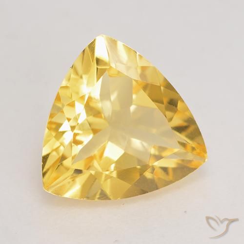 9,17 ctw natürlicher Golden Citrin, Trillion, VVS-VS