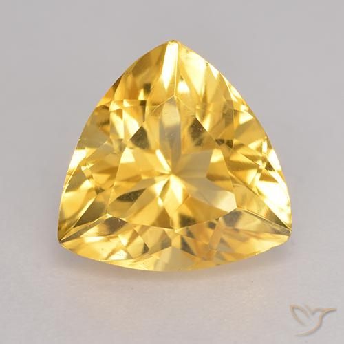 2.15ct Natürlicher Golden Citrin, Trillion, VVS-VS