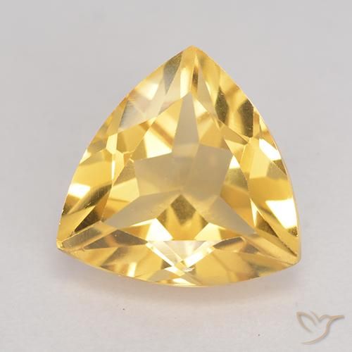2.10ct Natürlicher Golden Citrin, Trillion, VVS-VS, Photo A