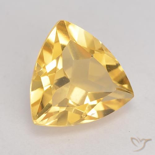 9,17 ctw natürlicher Golden Citrin, Trillion, VVS-VS