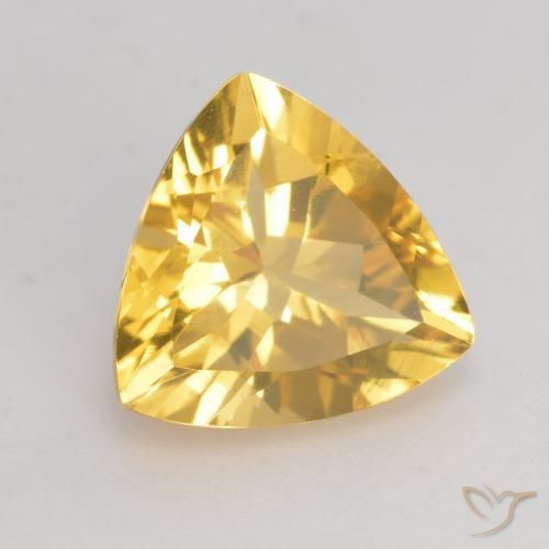 9,17 ctw natürlicher Golden Citrin, Trillion, VVS-VS