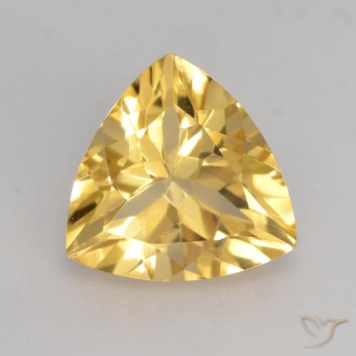 2.20ct Natürlicher Mittelgold Citrin, Trillion, VVS-VS