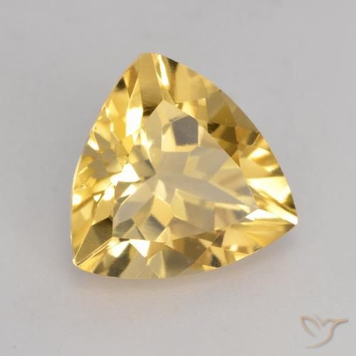 9,17 ctw natürlicher Mittelgold Citrin, Trillion, VVS-VS