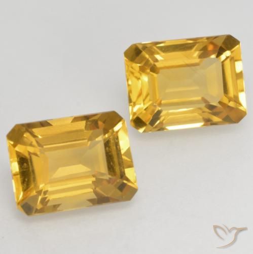 3.21 ct natürliche Golden Citrin-Edelsteine, Oktagonschliff, VVS-VS