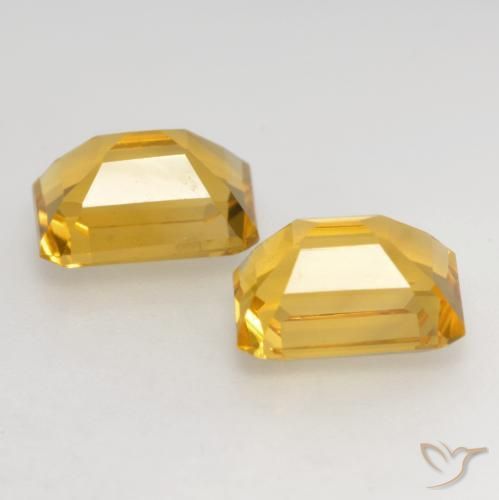 3.21 ct natürliche Golden Citrin-Edelsteine, Oktagonschliff, VVS-VS