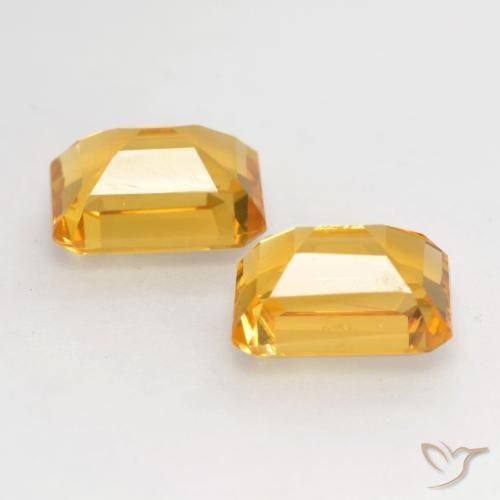 3.32 ct natürliche Mittleres Gold Citrin-Edelsteine, Oktagonschliff, VVS-VS