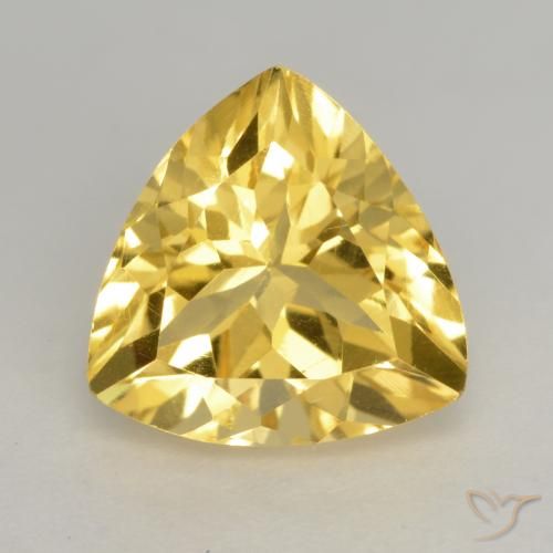 2.39ct Natürlicher gold-orange Citrin, Trillion, VVS-VS