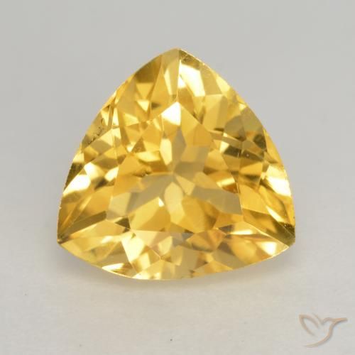 2.13ct Natürlicher Mittleres Gold Citrin, Trillion, VVS-VS
