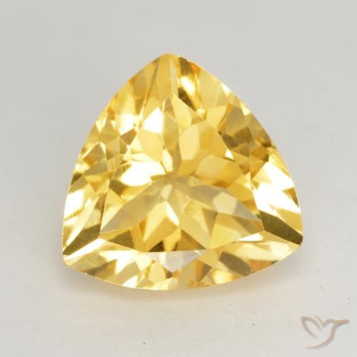 2.15ct Natürlicher Mittelhelles Gold Citrin, Trillion, VVS-VS