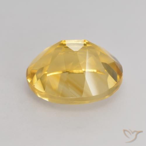9,17 ctw natürlicher Golden Citrin, Oval, VVS-VS