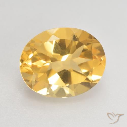 3.59ct Natürlicher Mittleres Gold Citrin, Oval, VVS-VS
