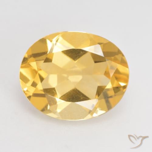 3.13ct Natürlicher Golden Citrin, Oval, VVS-VS