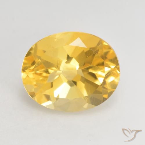 3.66ct Natürlicher Golden Citrin, Oval, VVS-VS