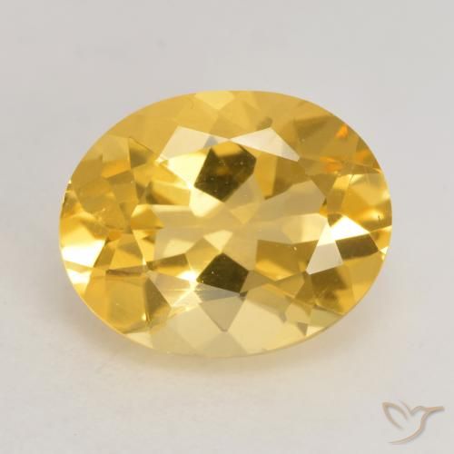 2.94ct Natürlicher Golden Citrin, Oval, VVS-VS