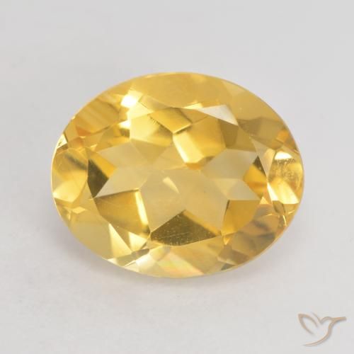 3.04ct Natürlicher Mittleres Gold Citrin, Oval, VVS-VS