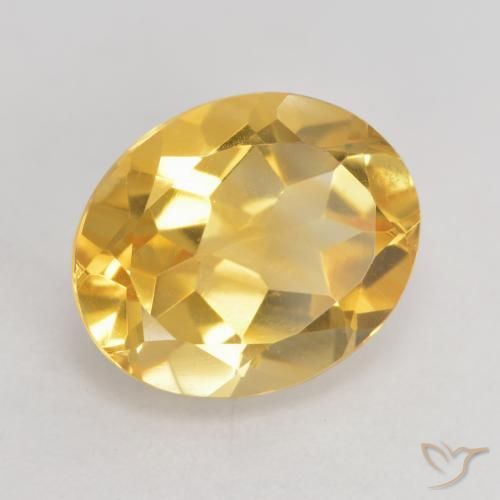 9,17 ctw natürlicher Mittleres Gold Citrin, Oval, VVS-VS