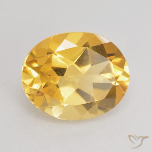 9,17 ctw natürlicher Mittleres Gold Citrin, Oval, VVS-VS