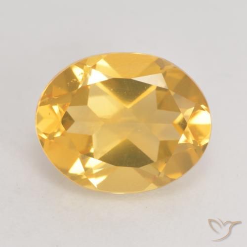 3.24ct Natürlicher Helles Gold Citrin, Oval, VVS-VS