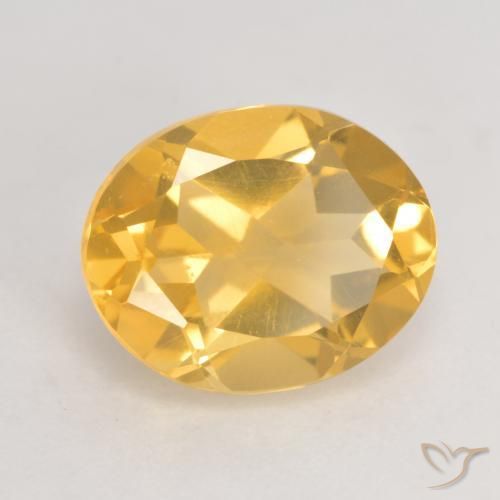 9,17 ctw natürlicher Helles Gold Citrin, Oval, VVS-VS