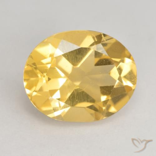 3.15ct Natürlicher Mittleres Gold Citrin, Oval, VVS-VS