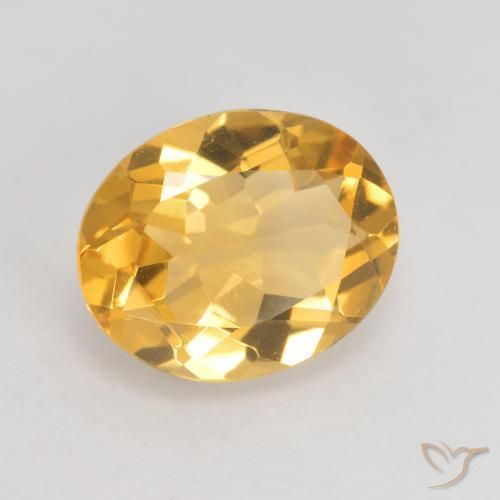 9,17 ctw natürlicher Mittleres Gold Citrin, Oval, VVS-VS