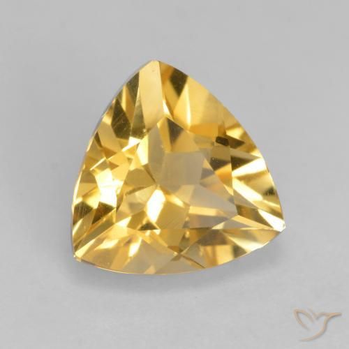 9,17 ctw natürlicher Mittelgold Citrin, Trillion, VS