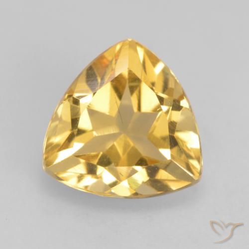 1.76ct Natürlicher Mittelgold Citrin, Trillion, VS